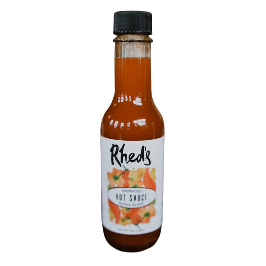 Rhed’s Hot Sauce (Original) Bottles - 12 bottles x 5oz by Farm2Me