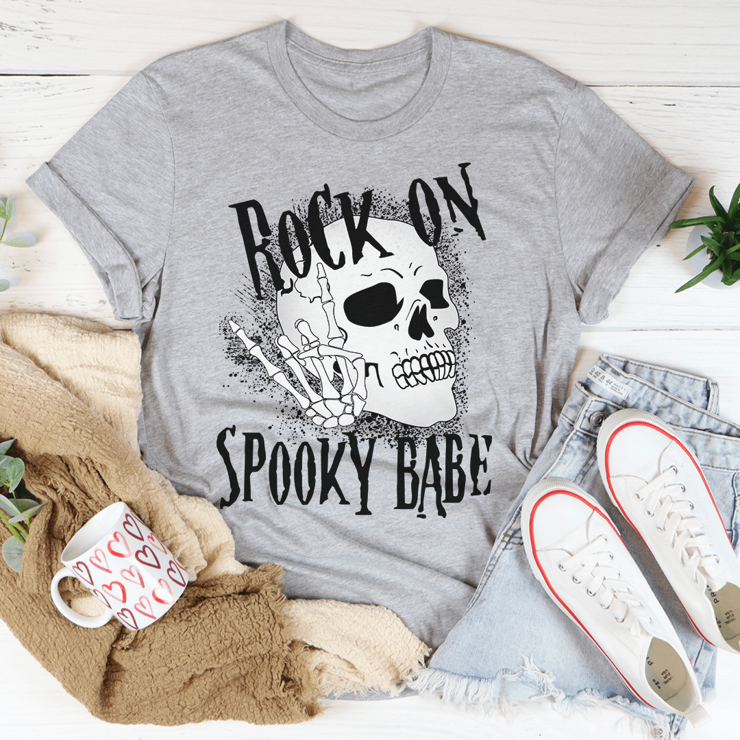 Rock On Spooky Babe Tee by shopmerchmallow