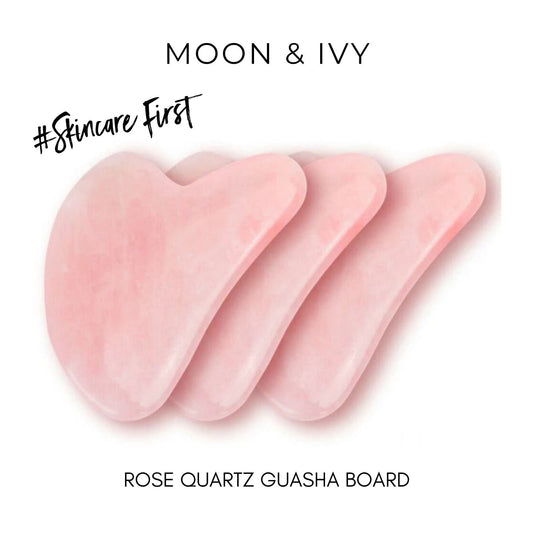 Rose Quartz Gua Sha Board by Moon & Ivy