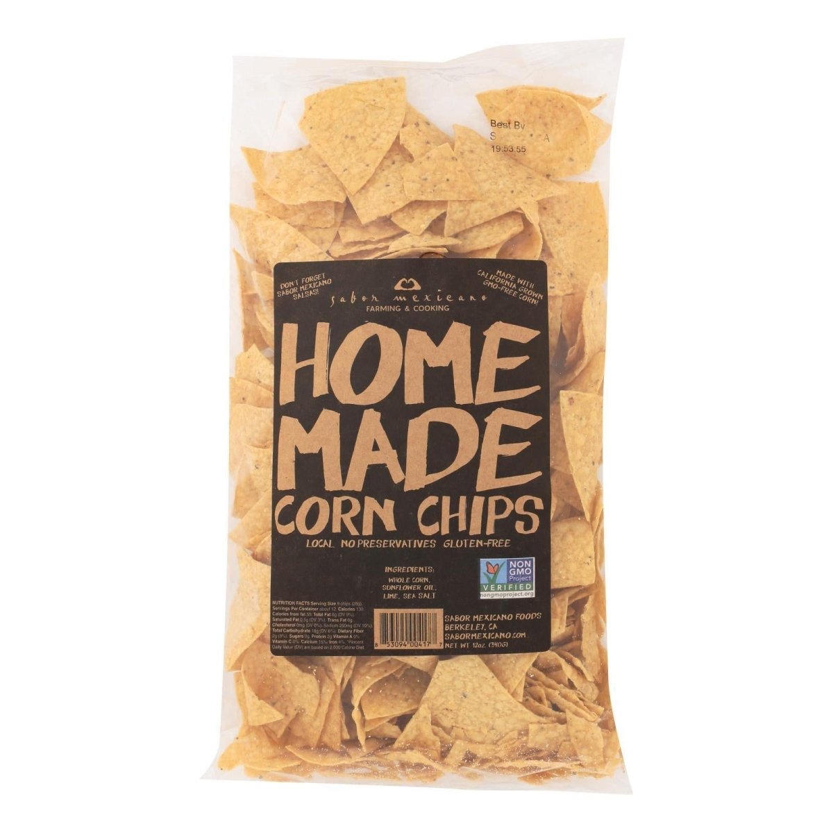 Sabor Mexicano - 'Home Made' Yellow Corn Chips (12OZ) by The Epicurean Trader