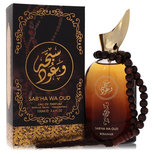 Sabha Wa Oud by Rihanah Eau De Parfum Spray (Unisex) 3.4 oz for Men by Avera Group