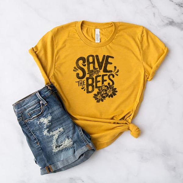 Save the Bees Uni-sex T-Shirt by Sister Bees