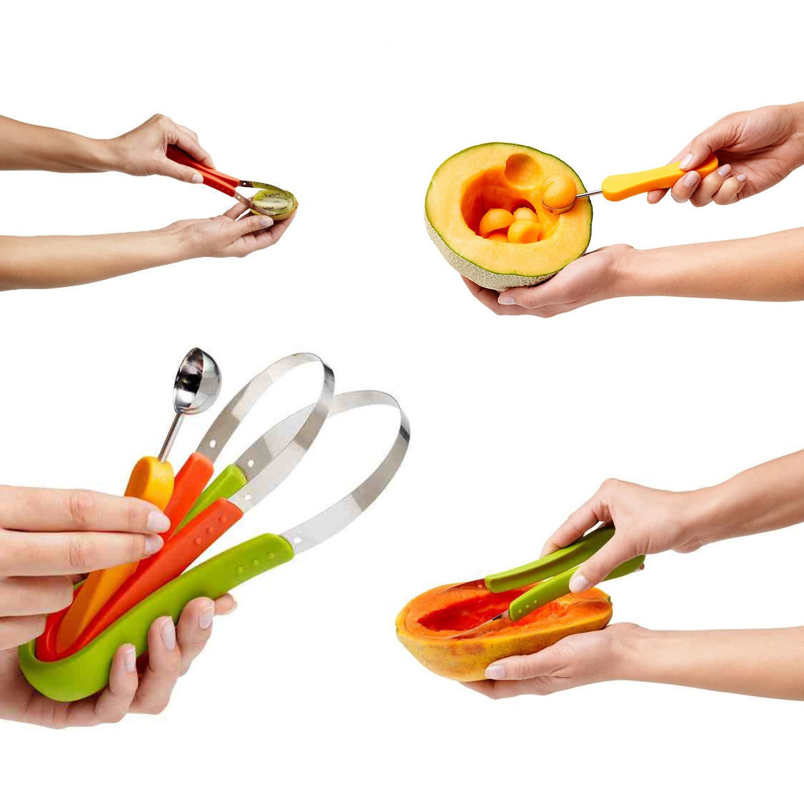 SUPER SCOOPER Your 3 In 1 Fruit Scooper & Melon Baller by VistaShops