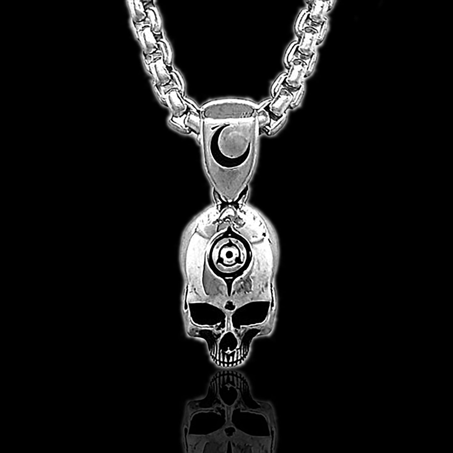 Sharingan Skull Pendant by Serpent Forge