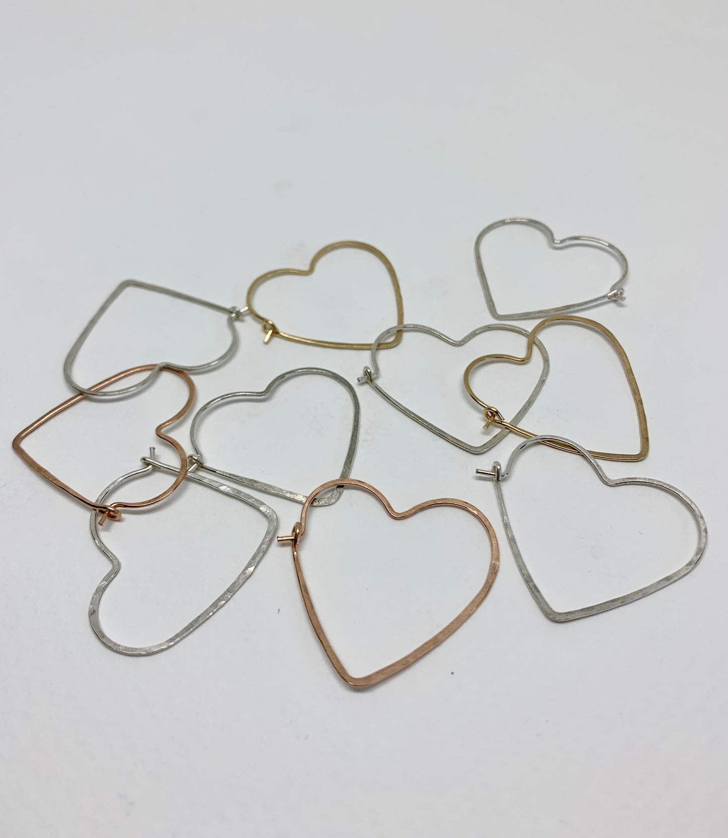 Heart Hoops - Size Small by Jennifer Cervelli Jewelry