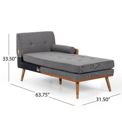 Sofa Mid Century Sectional Style Modern L Shaped With Walnut Details by Plugsus Home Furniture