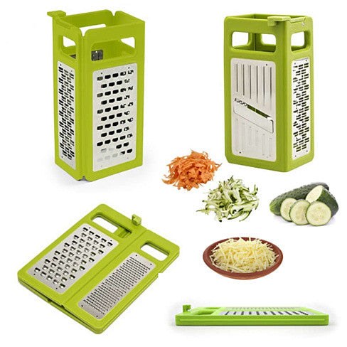 Space Saver 4 in 1 Foldable Slicer and Grater by VistaShops