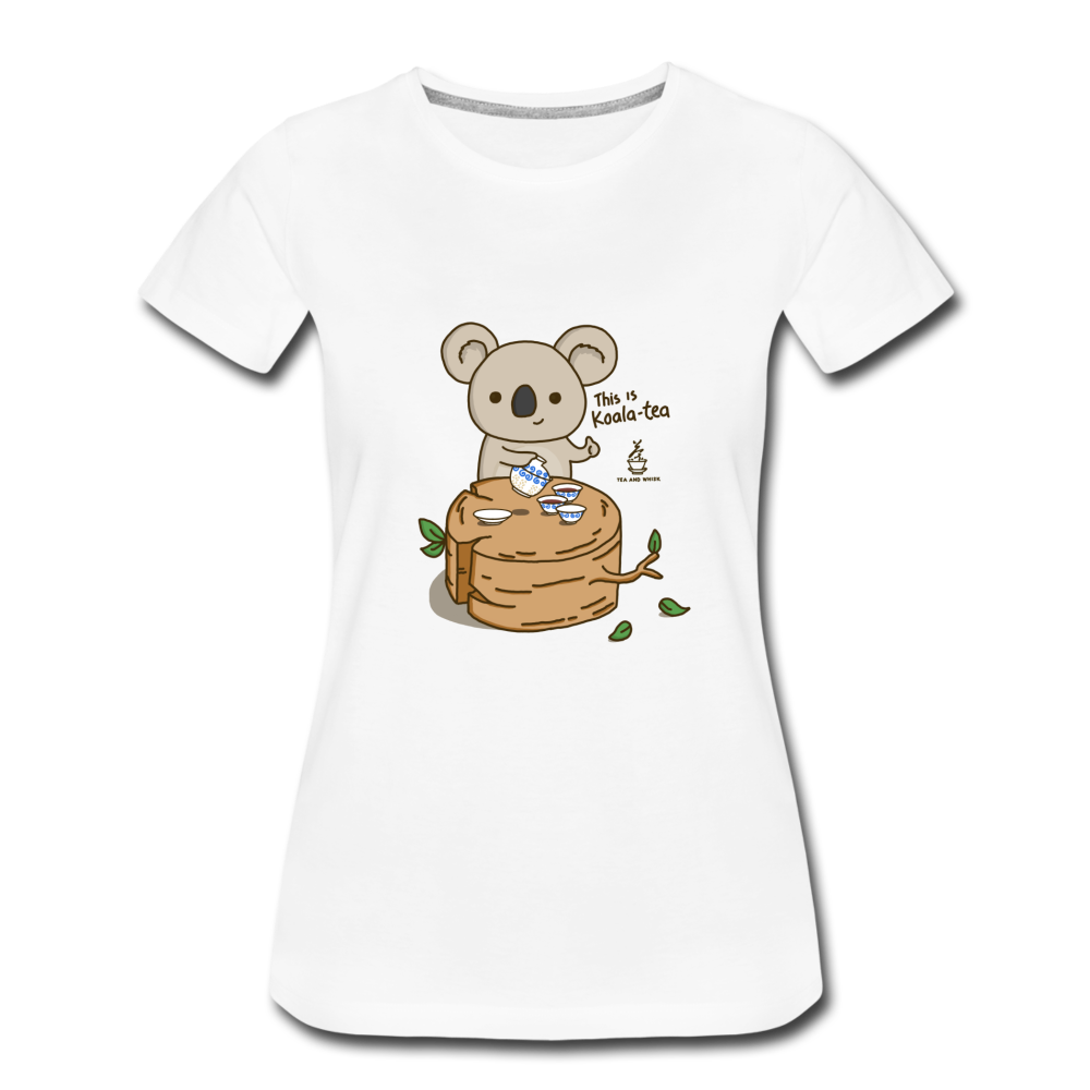 Women’s This Is Koala-tea Premium T-Shirt by Tea and Whisk