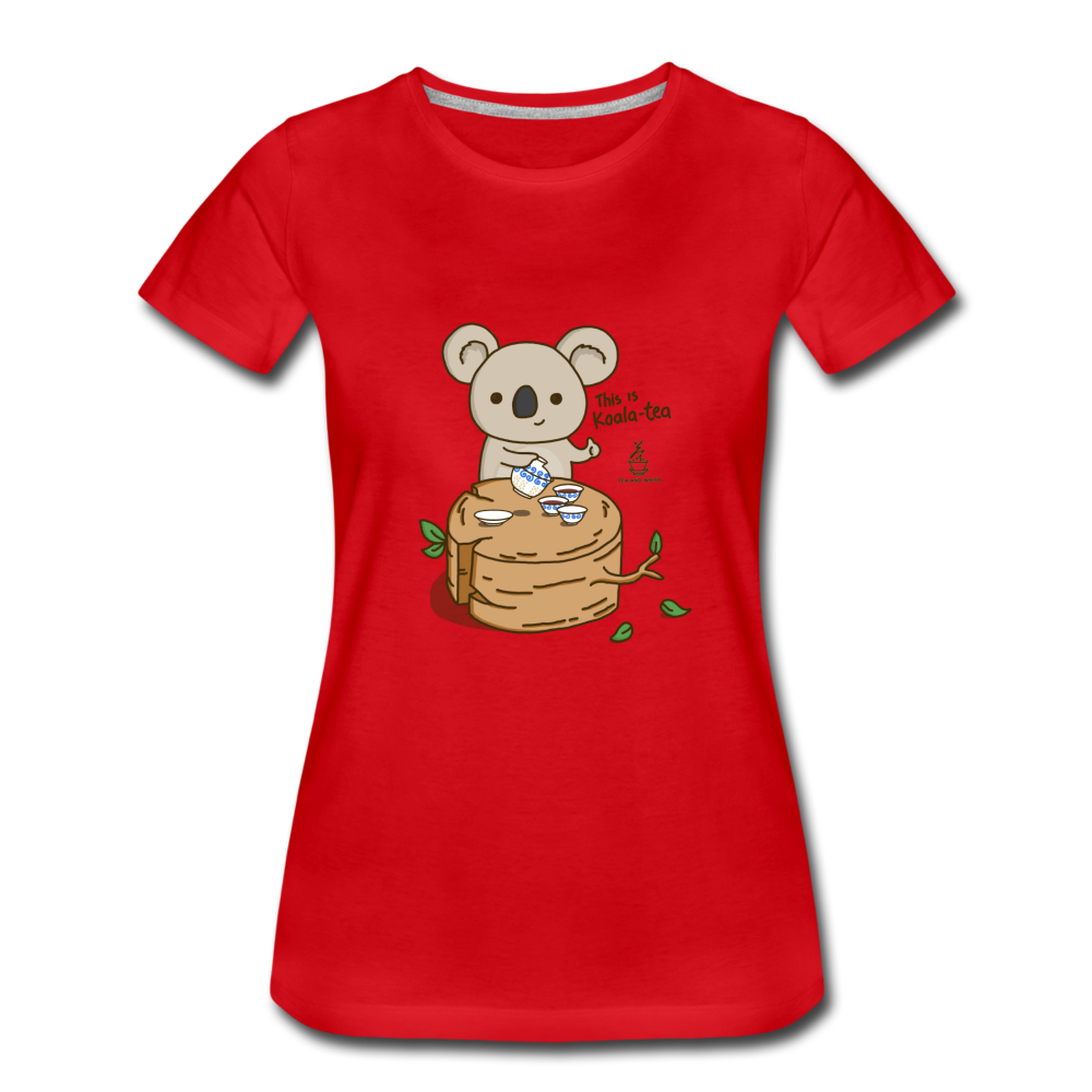 Women’s This Is Koala-tea Premium T-Shirt by Tea and Whisk