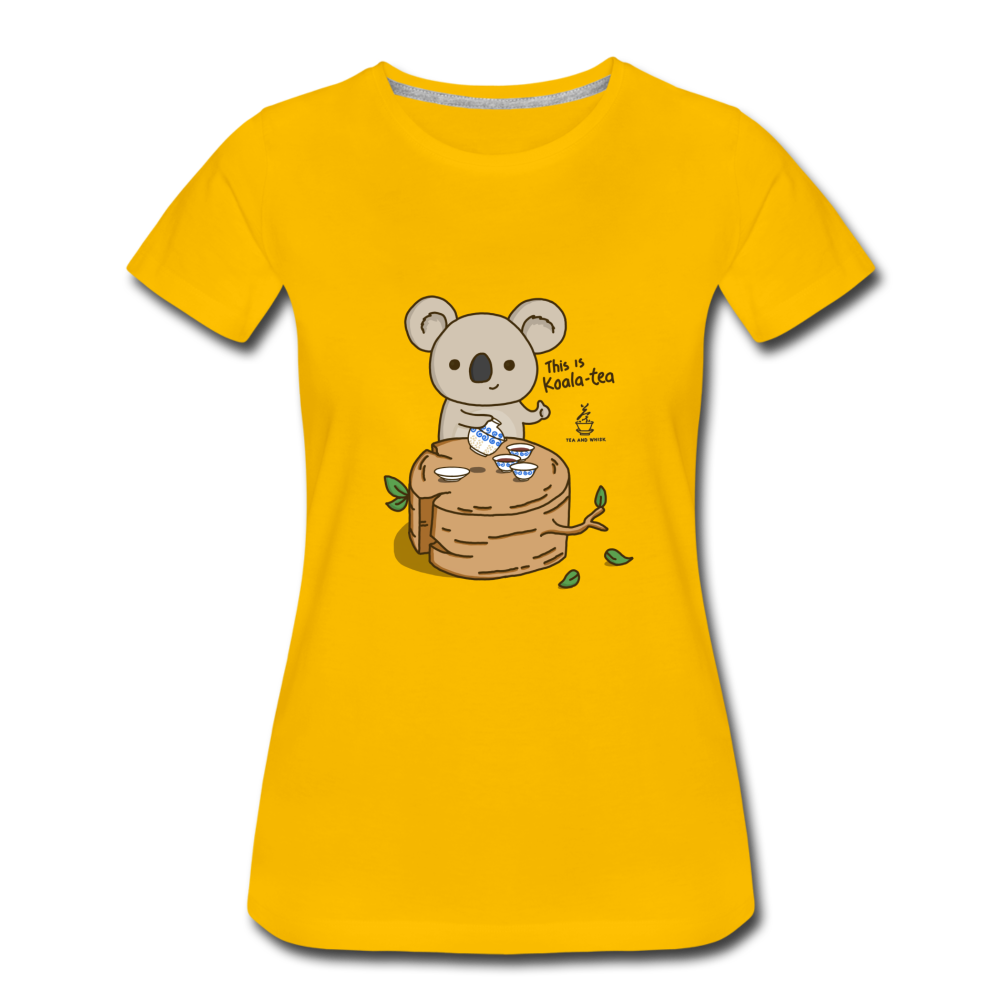 Women’s This Is Koala-tea Premium T-Shirt by Tea and Whisk