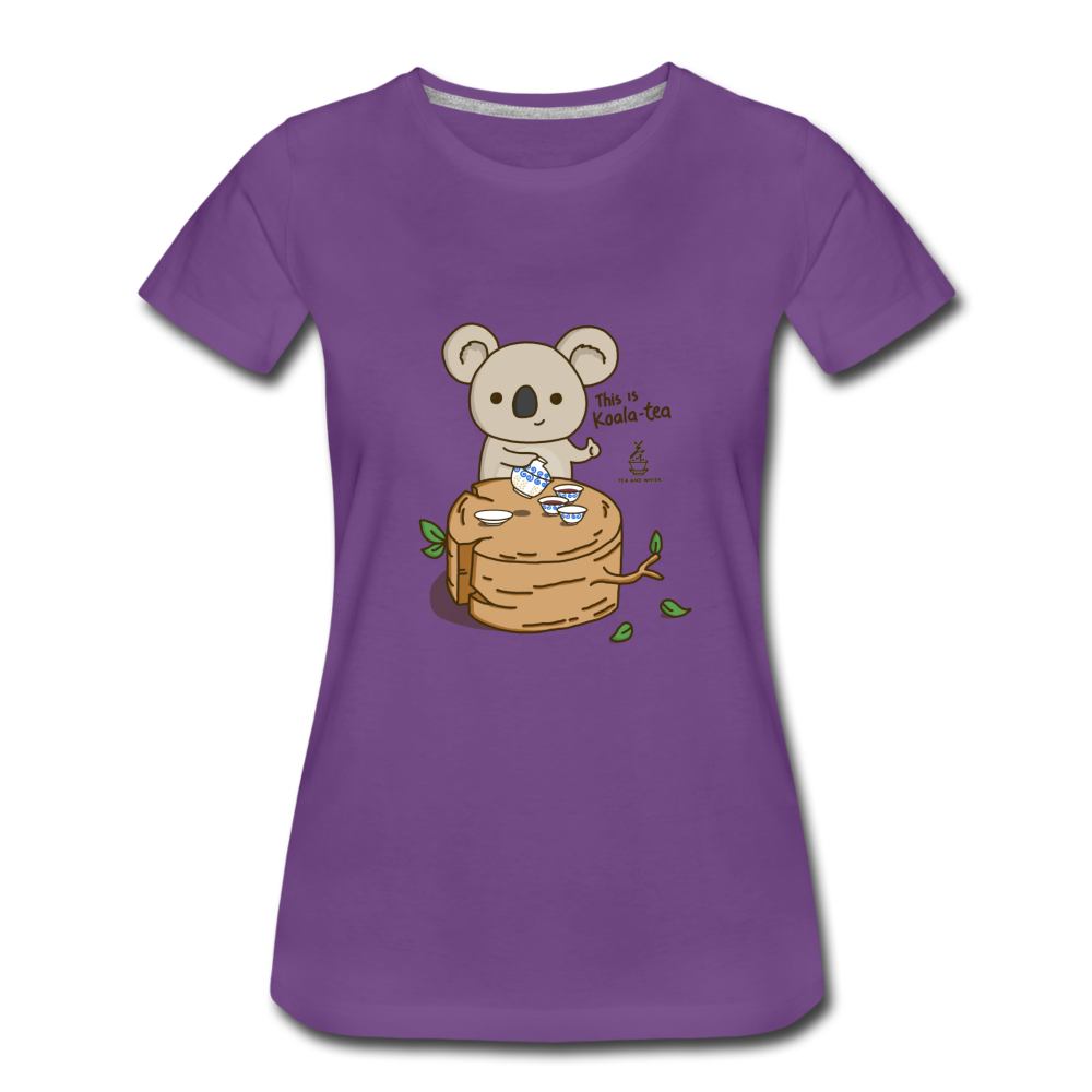 Women’s This Is Koala-tea Premium T-Shirt by Tea and Whisk