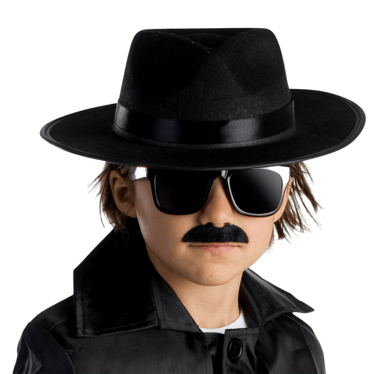 Spy Agent Black Fedora - Kids by Dress Up America