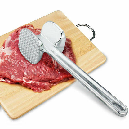 Stainless Steel Aluminium Double Side Beaf Steak Mallet Meat Tenderizer Hammer 2 by Plugsus Home Furniture