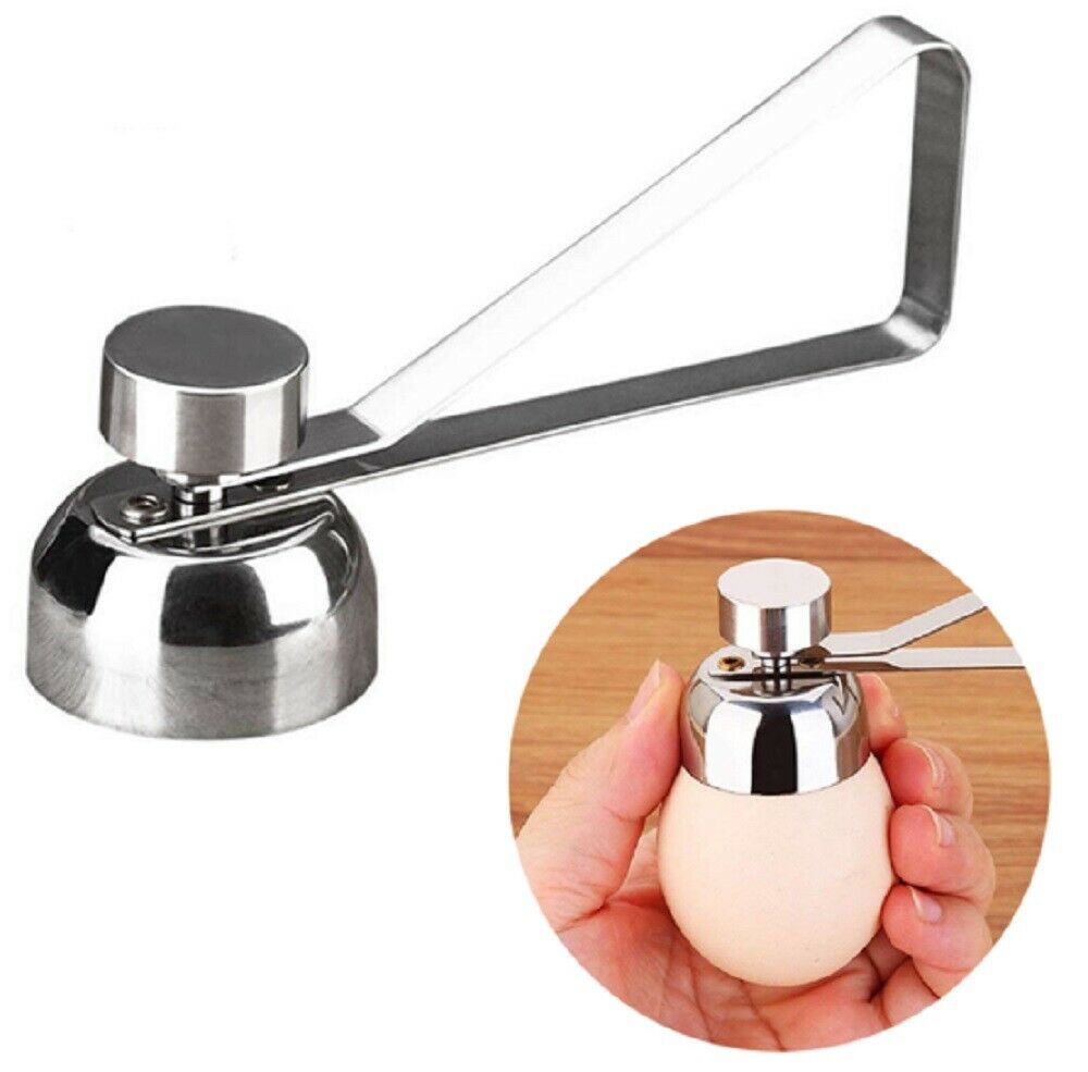 Stainless Steel Egg Shell Opener Topper Cutter Cracker Knocker Kitchen Home Tool by Plugsus Home Furniture