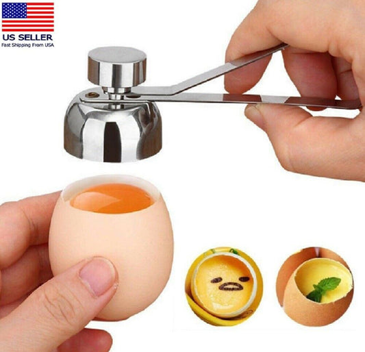 Stainless Steel Egg Shell Opener Topper Cutter Cracker Knocker Kitchen Home Tool by Plugsus Home Furniture