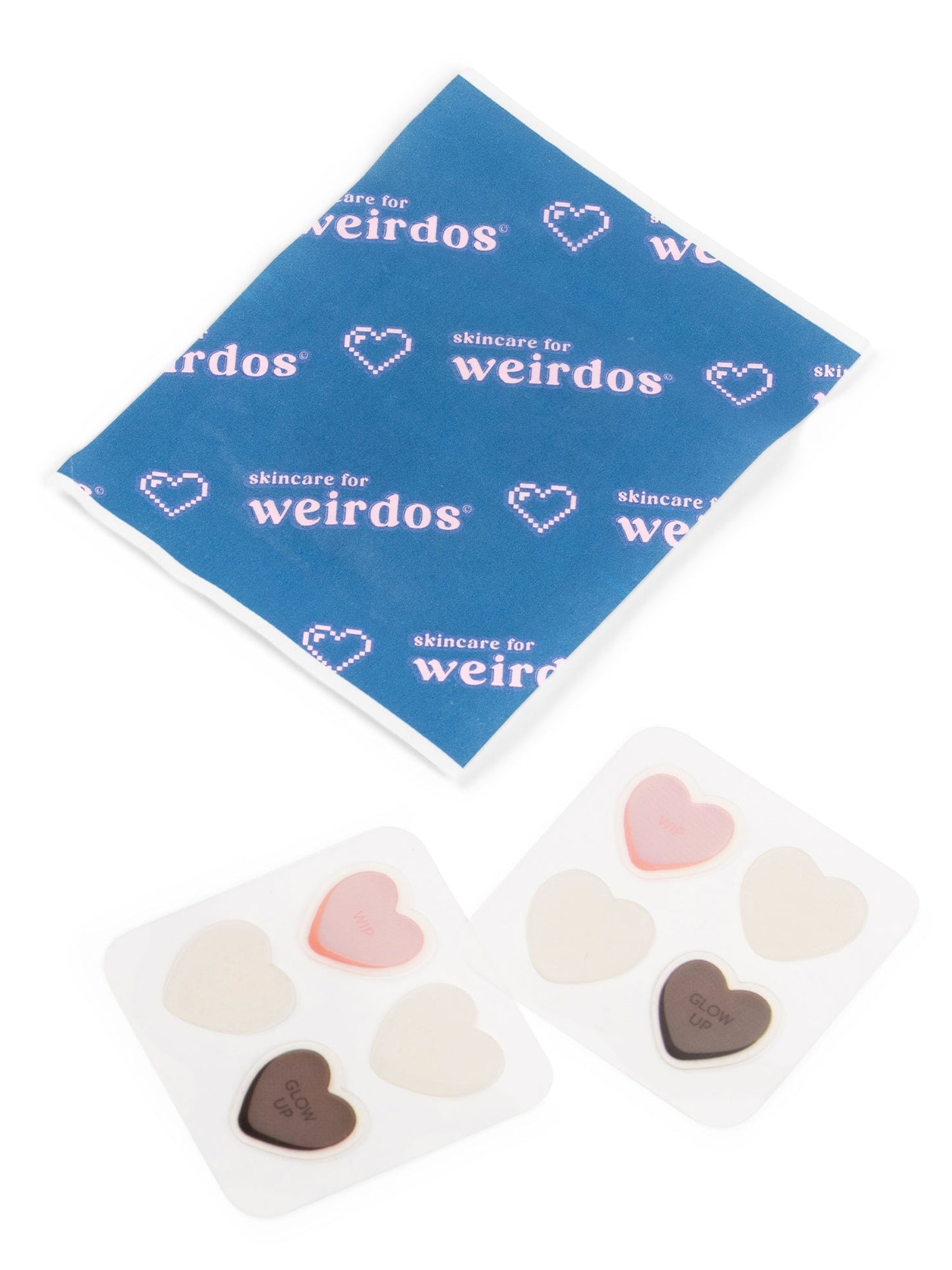 16x Healing Heart Pimple Patches by Skincare for Weirdos