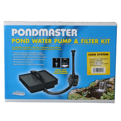 Pondmaster Pond Water Pump and Filter Kit: High-Tech Submersible System for Clean and Clear Ponds by Dog Hugs Cat