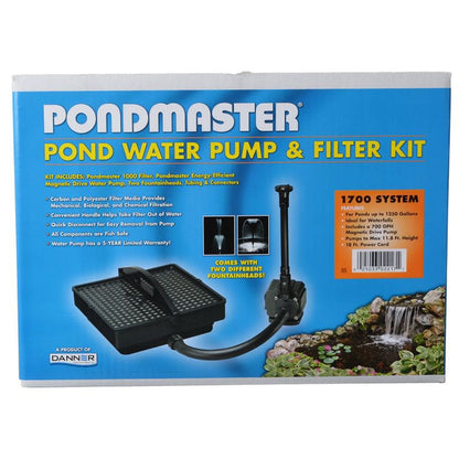 Pondmaster Pond Water Pump and Filter Kit: High-Tech Submersible System for Clean and Clear Ponds by Dog Hugs Cat