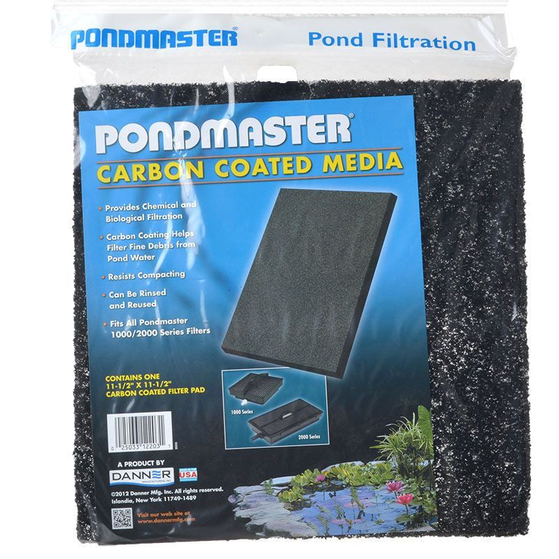 Pondmaster Carbon Coated Media Pad for 1000 2000 Series Filters - Reusable, Washable, and Efficient Filtration Solution by Dog Hugs Cat