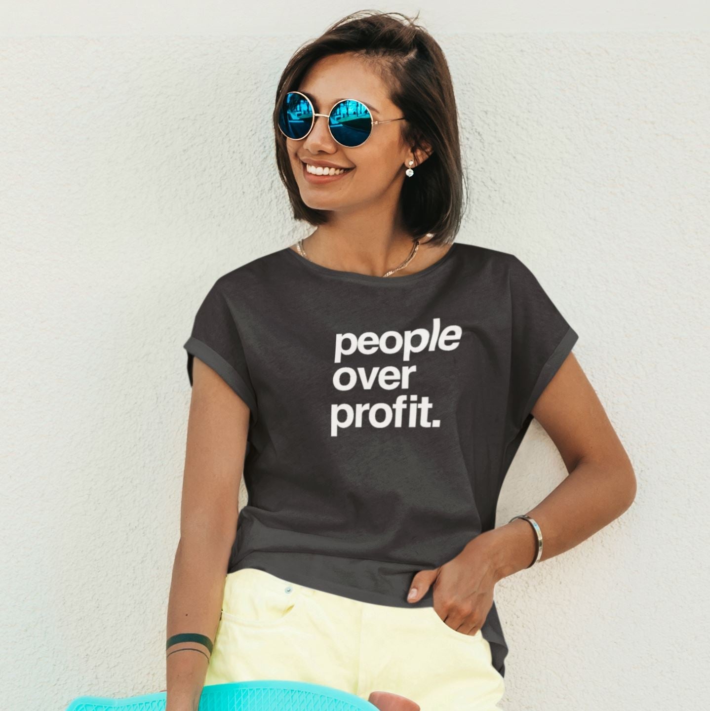 People Over Profit | Women's Slouchy Top by The Happy Givers