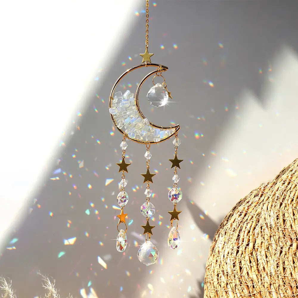 Moon Suncatcher Crystal Prism by Fashion Hut Jewelry