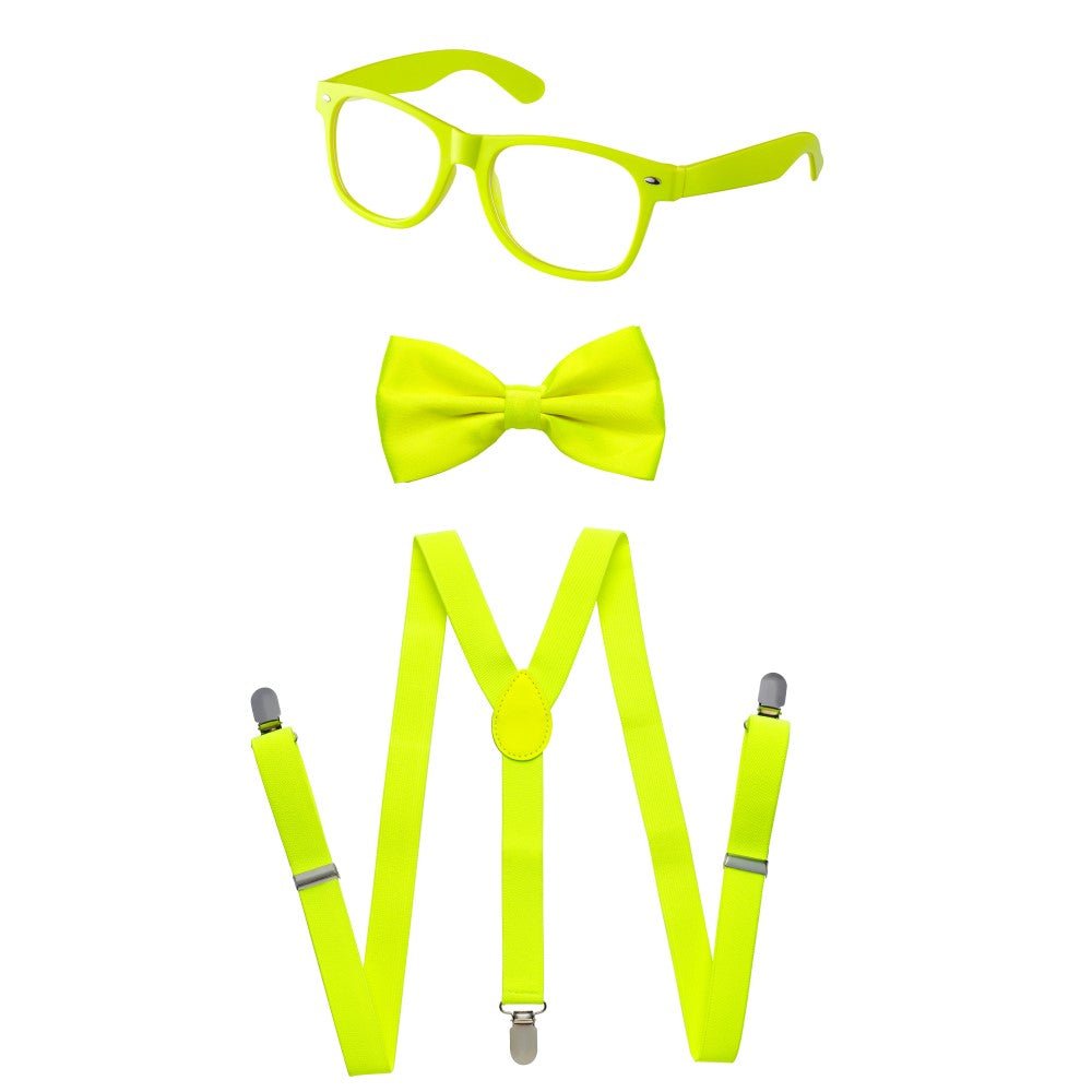 Suspenders, Bowtie and Sunglasses Set - Adults by Dress Up America