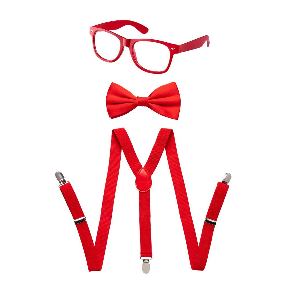 Suspenders, Bowtie and Sunglasses Set - Adults by Dress Up America