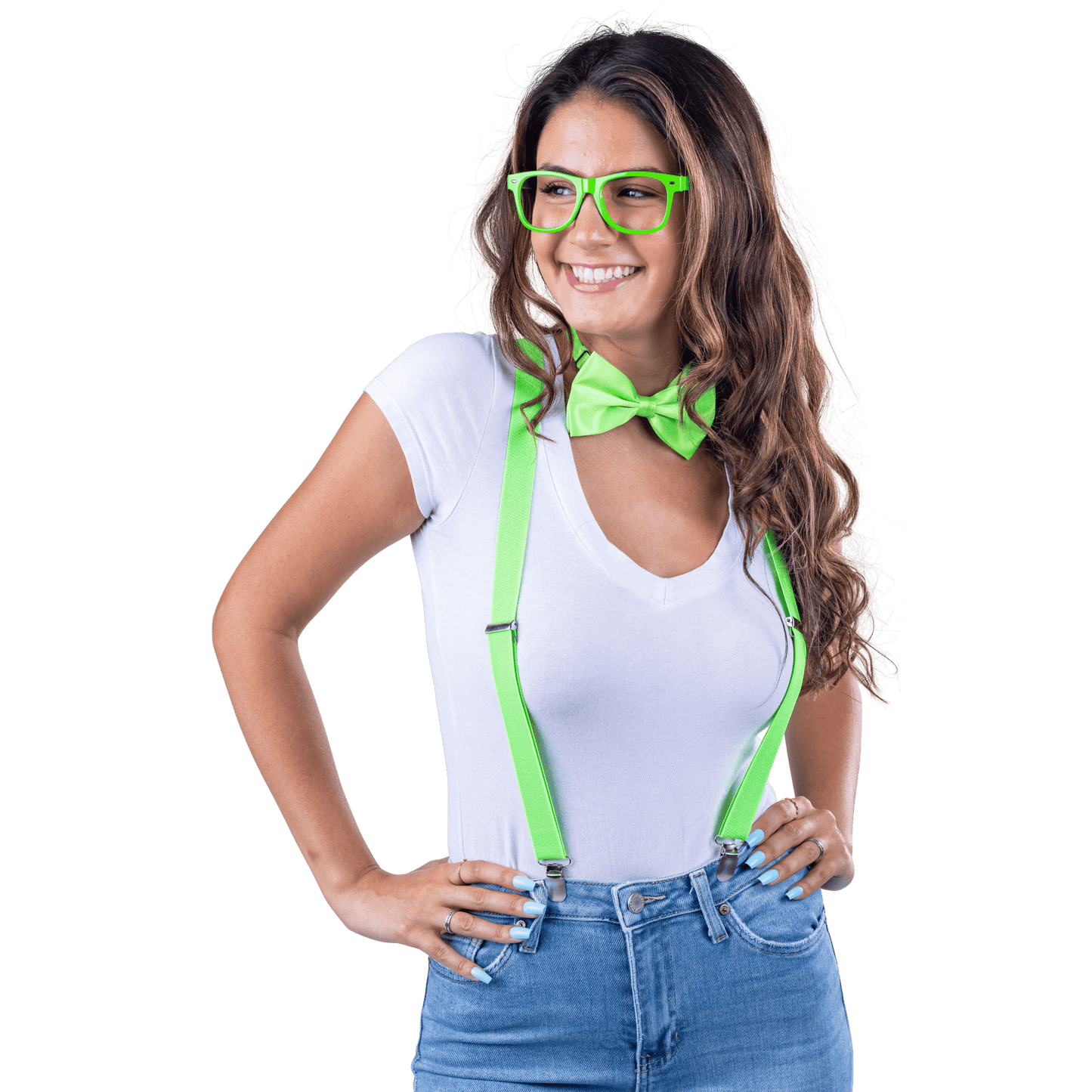 Suspenders, Bowtie and Sunglasses Set - Adults by Dress Up America