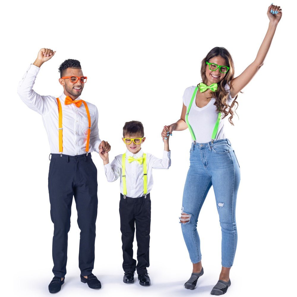 Suspenders, Bowtie and Sunglasses Set - Adults by Dress Up America