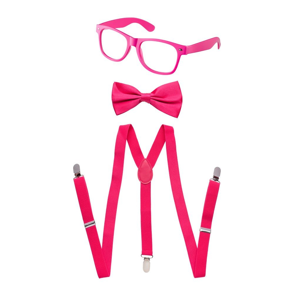 Suspenders, Bowtie and Sunglasses Set - Adults by Dress Up America