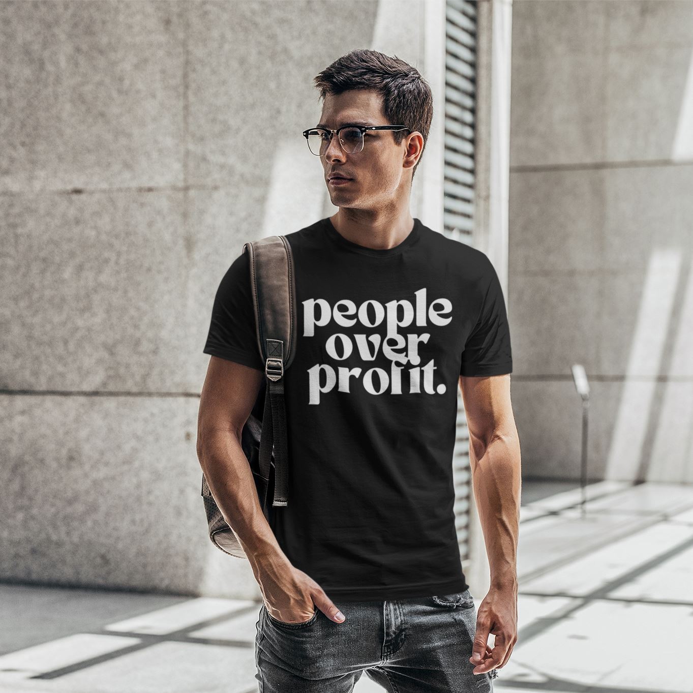 People Over Profit | Unisex T-shirt by The Happy Givers