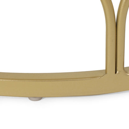 Tamarisk Modern Glam End Table, Champagne Gold by Plugsus Home Furniture