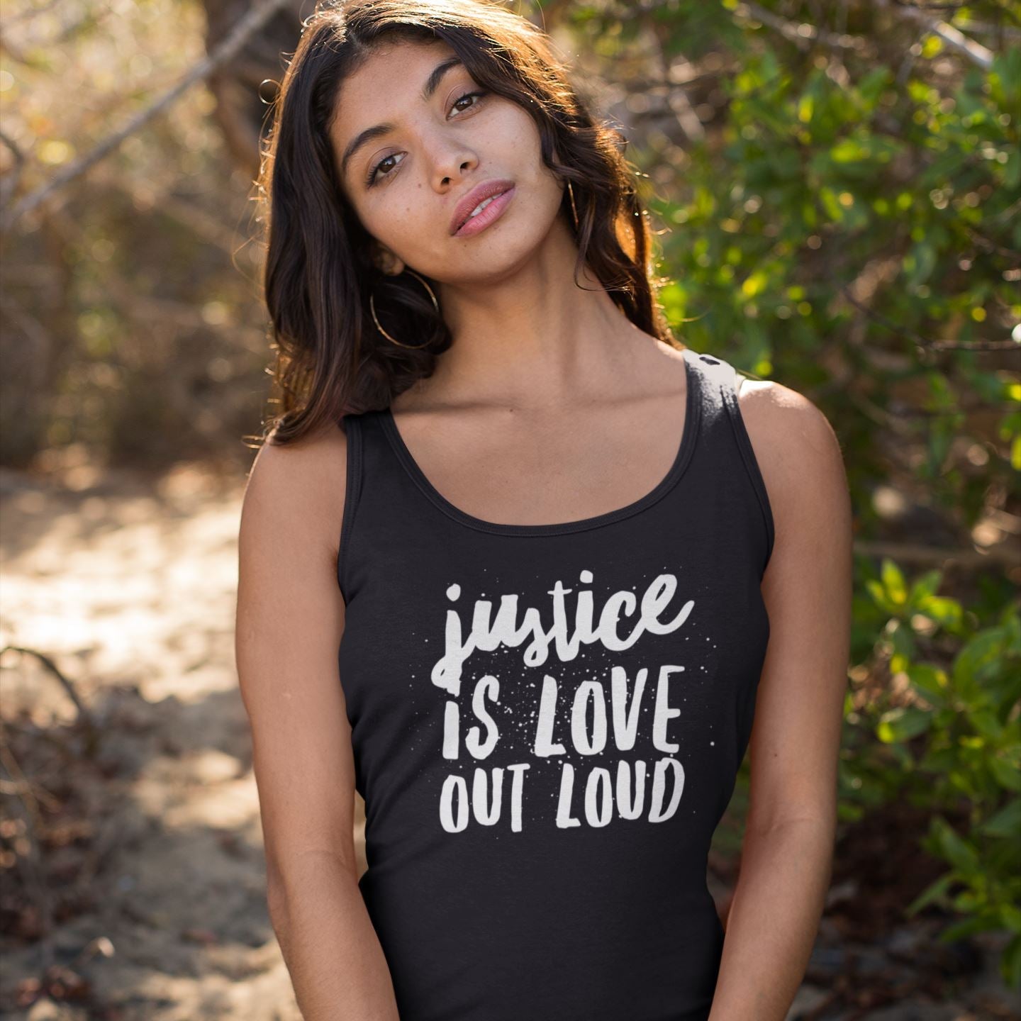 Justice Is Love Out Loud | Women's Tank Top by The Happy Givers