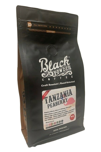 Tanzania Peaberry Coffee | Light Roast by Black Powder Coffee