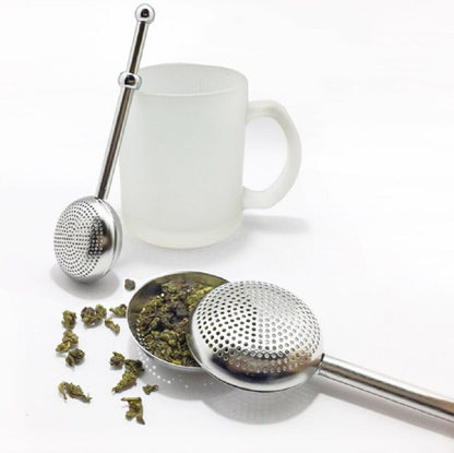 Tea Ball Infusers Long-Handle Stainless Steel Tea Strainer Reusable Tea Diffuser by Plugsus Home Furniture