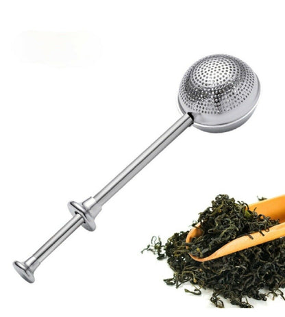 Tea Ball Infusers Long-Handle Stainless Steel Tea Strainer Reusable Tea Diffuser by Plugsus Home Furniture