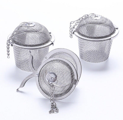 Tea Infuser Ball Mesh Loose Leaf Herb Strainer Stainless Steel Secure Locking by Plugsus Home Furniture