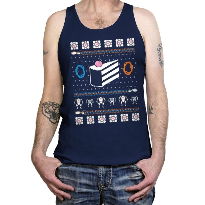 The Christmas Cake is a Lie - Tanktop by RIPT Apparel