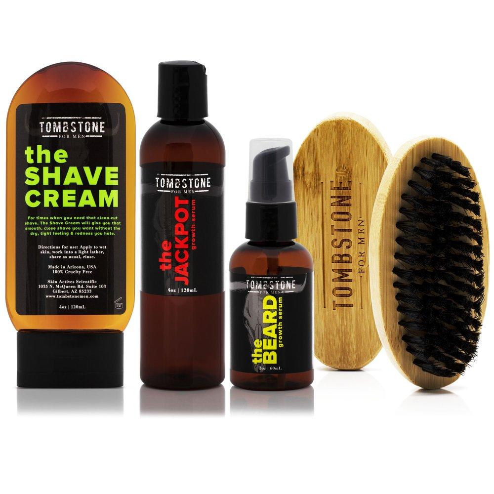 The Dominant Beard Advanced Beard Care Set - The Shave Cream, The Jackpot, The Beard, & The Beard Brush by VYSN