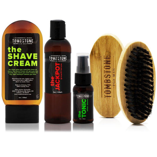 The Every Man Beard Care Set - The Shave Cream, The Jackpot, The Tonic, & The Beard Brush by VYSN