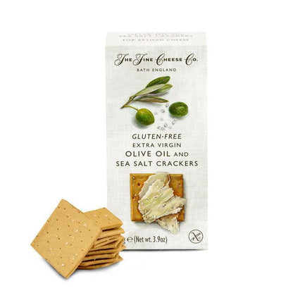 The Fine Cheese Co. - Gluten-Free EVOO & Sea Salt Crackers (3.5OZ) by The Epicurean Trader