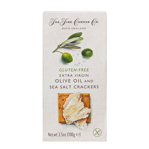 The Fine Cheese Co. - Gluten-Free EVOO & Sea Salt Crackers (3.5OZ) by The Epicurean Trader