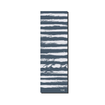 Yune Yoga Blue Striped Stretching Mat Fir by Yune Yoga