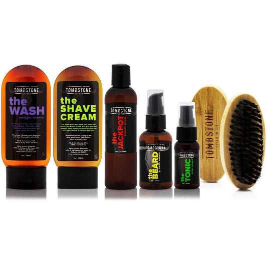 The Gentlemen's Beard Care Set - The Wash, The Shave Cream, The Jackpot, The Beard, The Tonic, & The Beard Brush by VYSN