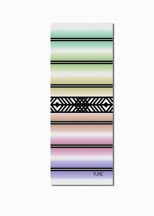 Yune Yoga Striped Exercise Mat Helena by Yune Yoga