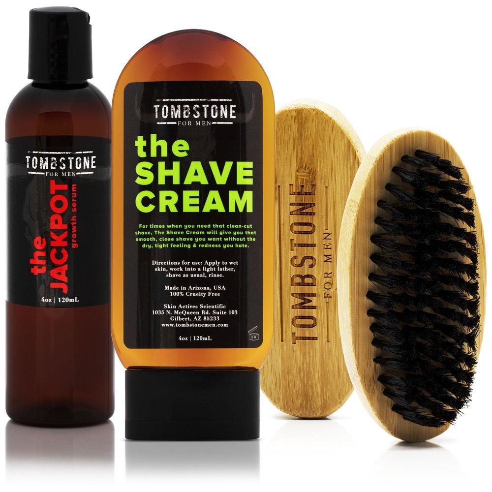 The Jackpot KGF Vegan Hair Growth Serum & The Shave Cream Kit w/ The Beard Brush by VYSN