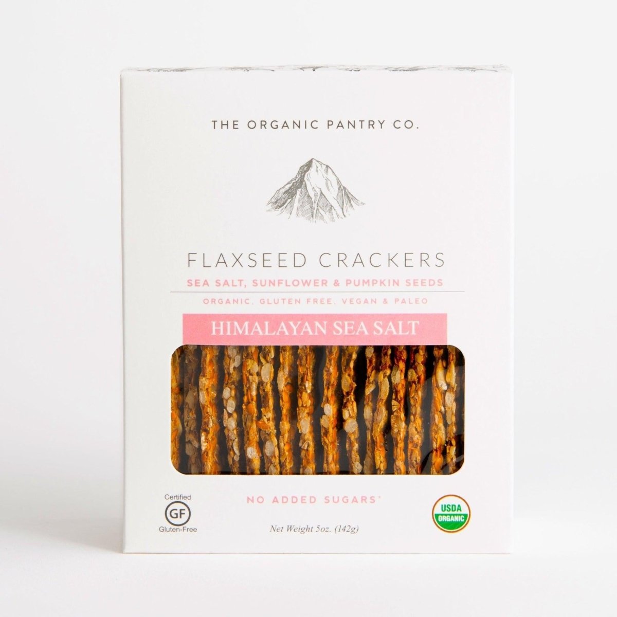 The Organic Pantry Co. - 'Himalayan Sea Salt' Flaxseed Crackers (5OZ) by The Epicurean Trader