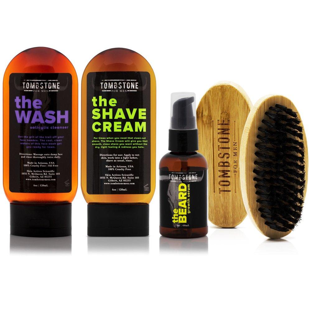 The Tamed Beard Ultra Beard Care Set - The Wash, The Shave Cream, The Beard, & The Beard Brush by VYSN