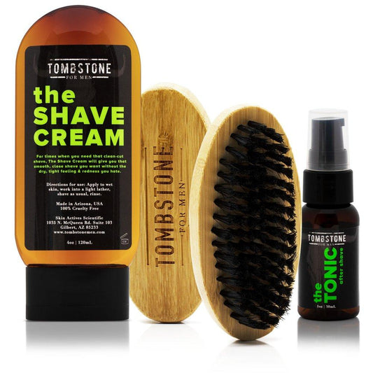 The Tonic After Shave & The Shave Cream Kit w/ The Beard Brush by VYSN