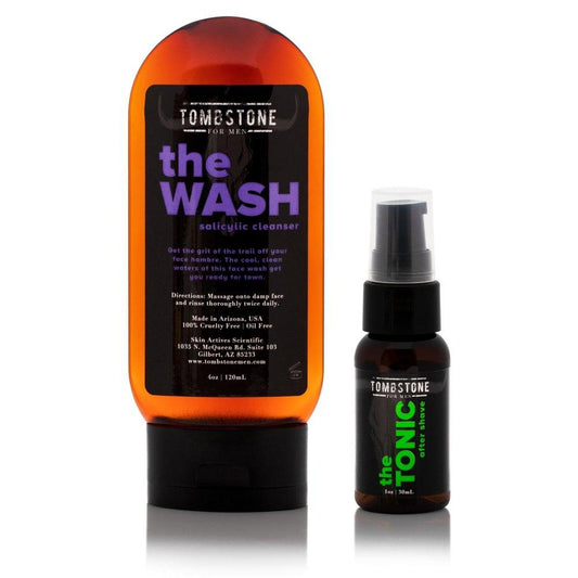 The Wash Vegan Salicylic Cleanser & The Tonic After Shave Set by VYSN